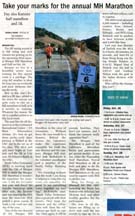 Scan of an article by writer Angela Young in the Morgan Hill Times