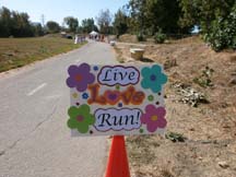 Photo of an aid station in the NorCal Marathon and Half by Angela Young