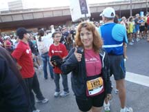Photo fo writer Angela Young at the NorCal Marathon and Half