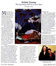 Scan of writer Angie Young's July 2005 Artistic License column