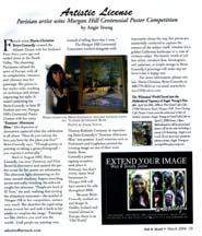 Scan of the March 2006 Artistic Licence column by writer Angie Young