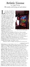 Scan of page 1 of the article by Angie Young