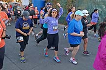 Runners start the 5K at the Morgan Hill Marathon