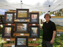 Photo of plein air artist Brian Taylor by Angela Young