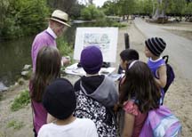 Photo of plein air artist Dan Tellep by Angela Young