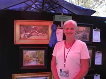 Photo of plein air artist Lori Putnam by Angela Young