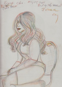Sketch by artist Angela Young