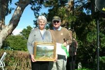 Photo of plein air artists Mary Stahl & Jean Stern by Angela Young