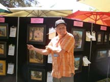 Photo of plein air artist Paul Kratter by Angela Young
