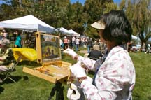 Plein air artist Sandra Lo by Angela Young