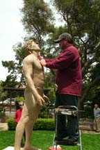 Photo of sculptor Steve Whyte by Angela Young