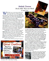 January 2005 Artistic License column in Out and About the Valley magazine by artist Angie Young