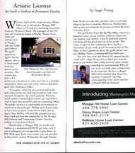 Angie Young's "Artistic License" column in the May 2004 issue of "Out & About"