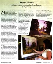 Scan of writer Angie Young's Artistic License column